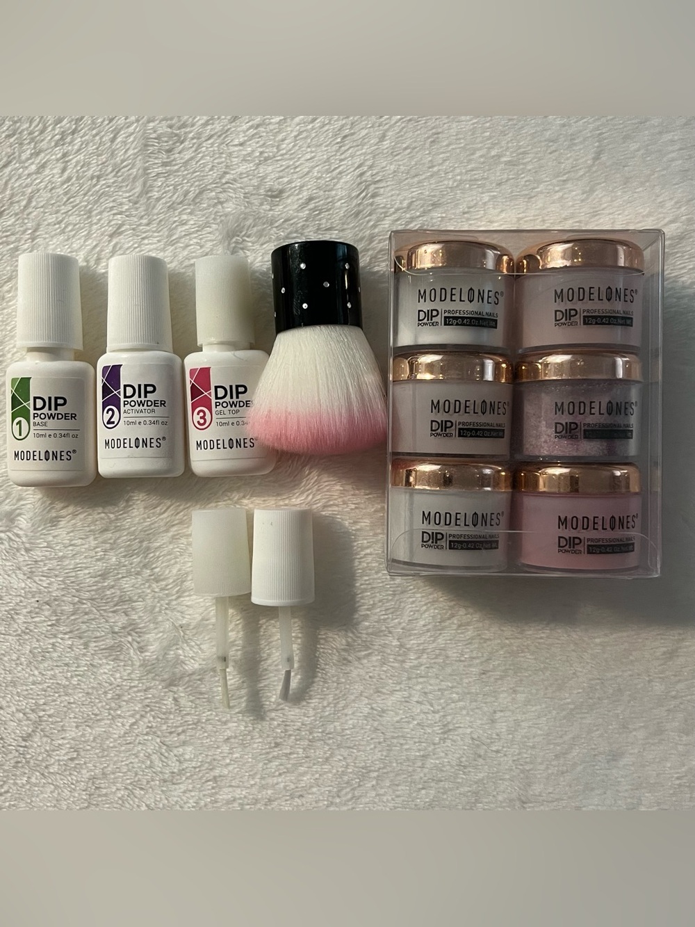 Modelones Dip Powder Nail Kit - 4 Colors + Liquids & Tools